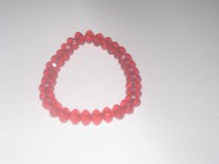 pulsera cuentas roja